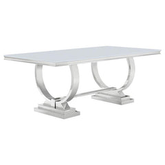 Antoine 7-piece Rectangular Dining Set Pink and Grey - 108811-S7
