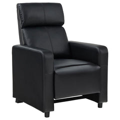 Toohey Upholstered Tufted Recliner Living Room Set Black - 600181-S5B