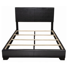 Conner Upholstered California King Panel Bed Black - 300260KW