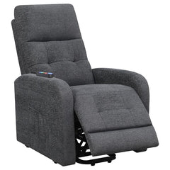 Howie Upholstered Power Lift Massage Chair Charcoal - 609403P