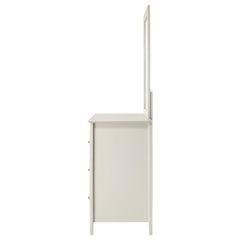 Selena 6-drawer Dresser with Mirror Cream White - 400233M