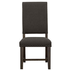 Twain Upholstered Side Chairs Warm Grey (Set of 2) - 109142