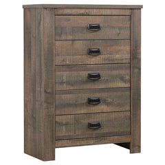 Frederick 5-piece Queen Bedroom Set Weathered Oak - 222961Q-S5