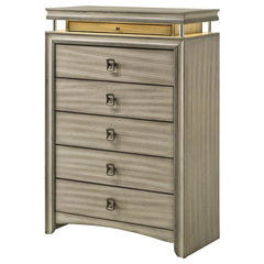 Giselle 6-drawer Bedroom Chest Rustic Beige - 224395