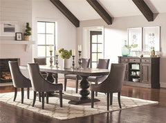 Phelps Rectangular Dining Table Antique Noir - 121231