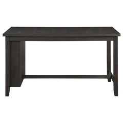 Elliston 5-piece Rectangular Counter Height Dining Set Dark Grey and Beige - 121168-S5