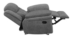 Bahrain Upholstered Glider Recliner Charcoal - 609543