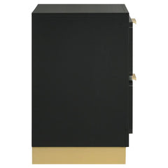 Caraway 2-drawer Nightstand Black - 224782