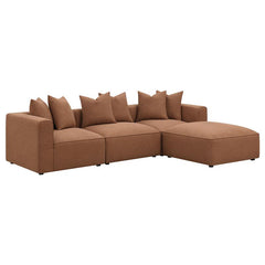 Jennifer Upholstered Corner Chair Terracotta - 551592