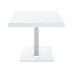 Brooklyn Rectangular Dining Table White High Gloss and Chrome - 193811