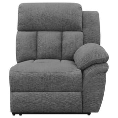 Bahrain Upholstered Motion Loveseat Charcoal - 609542