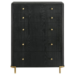 Arini 5-drawer Bedroom Chest Black - 224335