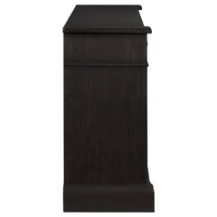 Phelps 2-door Rectangular Server Antique Noir - 121235