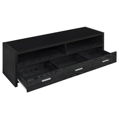 Alton 3-drawer Engineered Wood 62" TV Stand Black Oak - 700645