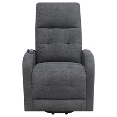 Howie Upholstered Power Lift Massage Chair Charcoal - 609403P