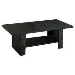 Rodez 3-piece Engineered Wood Coffee Table Set Black Oak - 700345
