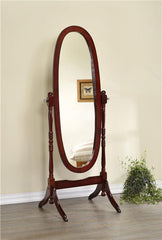 Foyet Wood Adjustable Full Length Cheval Mirror Merlot - 3101