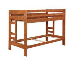 Wrangle Hill Wood Twin Over Twin Bunk Bed Amber Wash - 460243