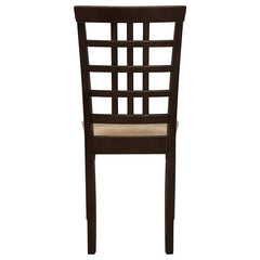 Kelso Lattice Back Dining Chairs Cappuccino (Set of 2) - 190822