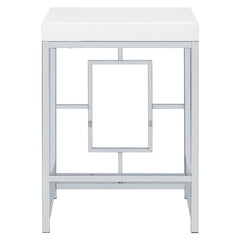 Jackson 4-piece Multipurpose Counter Height Table Set White and Chrome - 182714