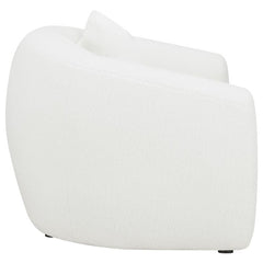 Isabella Faux Sheepskin Upholstered Accent Chair Natural - 509873