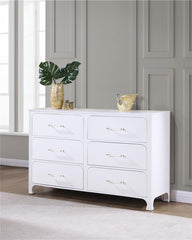 Anastasia 6-drawer Dresser Pearl White - 224753