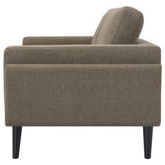 Rilynn Upholstered Track Arm Loveseat Brown - 509522