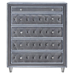 Antonella 5-piece Queen Bedroom Set Grey - 223581Q-S5
