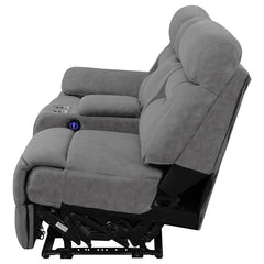 Higgins Upholstered LAF Power Loveseat Grey - 600370B1