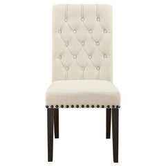 Phelps Rectangular Trestle Dining Set Antique Noir and Beige - 121231-S7
