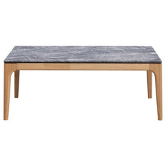 Polaris Rectangular SmartTop Coffee Table Grey and Light Oak - 707858