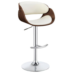 Dana Adjustable Bar Stool Ecru and Chrome - 104966