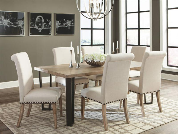 Salem Upholstered Side Chairs Rustic Smoke and Grey (Set of 2) - 190152