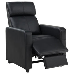 Toohey Upholstered Tufted Recliner Living Room Set Black - 600181-S3B