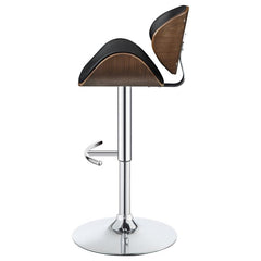 Harris Adjustable Bar Stool Black and Chrome - 130504