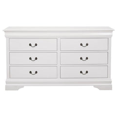 Louis Philippe 5-piece Twin Bedroom Set White - 204691T-S5