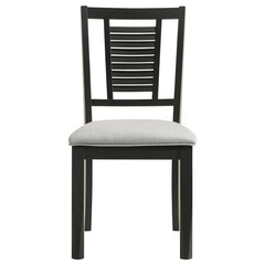 Appleton 7-piece Rectangular Wood Dining Table Set Black Washed and Light Grey - 110281-S7
