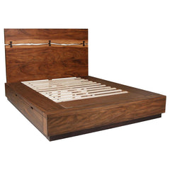 Winslow Wood Eastern King Storage Panel Bed Smokey Walnut - 223250SKE