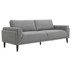 Rilynn 2-piece Upholstered Track Arm Sofa Set Grey - 509524-S2