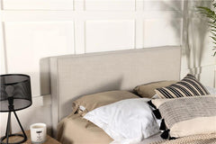 Kosmo Upholstered Queen or Full Panel Headboard Sand - 315993QF