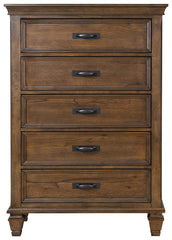 Devon 5-piece Queen Bedroom Set Burnished Oak - 300525Q-S5