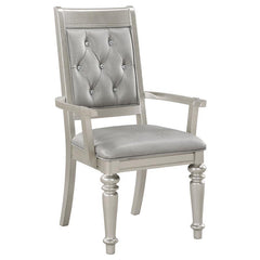 Bling Game Dining Room Set Metallic Platinum - 106471-S7