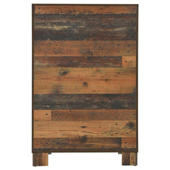Sidney 5-drawer Bedroom Chest Rustic Pine - 223145