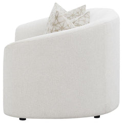 Rainn Boucle Upholstered Sloped Arm Loveseat Latte - 509172