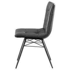 Aiken Tufted Dining Chairs Charcoal (Set of 4) - 110302