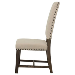 Twain Upholstered Side Chairs Beige (Set of 2) - 109143