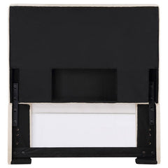 Pirro Upholstered Twin Panel Headboard Sand - 315980T
