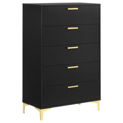 Kendall 5-piece California King Bedroom Set Black - 224451KW-S5