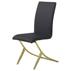 Carmelia Upholstered Side Chairs Black (Set of 4) - 105172