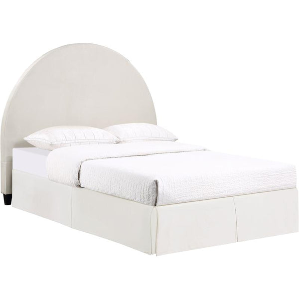 June Upholstered Queen or Full Panel Headboard Ivory - 315926QF